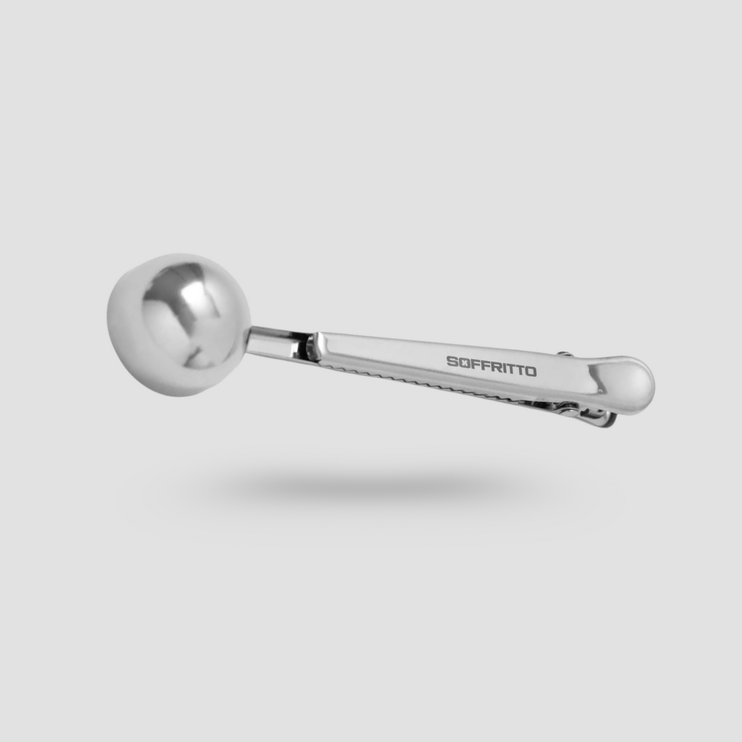 Java Maestro Stainless Steel Coffee Scoop with Integrated Bag Clip