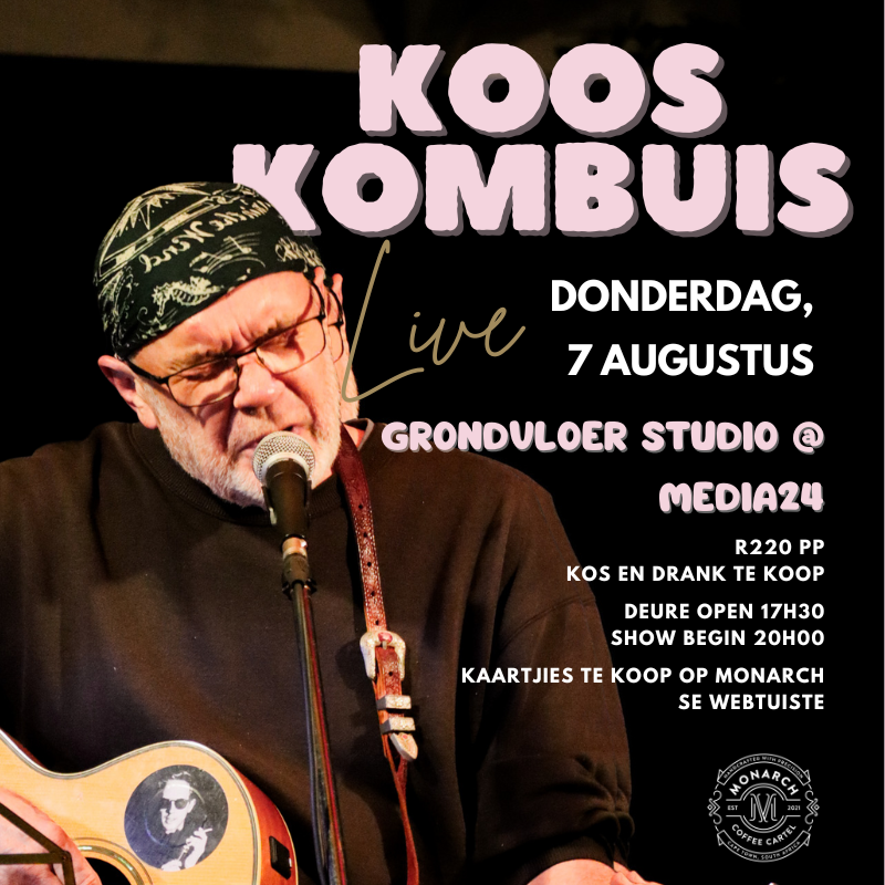 Koos Kombuis Live @ Media24 | Kaapstad
